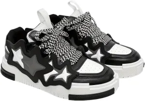 Men's Trendy Street Style Colour Block Skateboard Shoes, Comfy Non Slip Durable Platform Sneakers for Men's Outdoor Activities