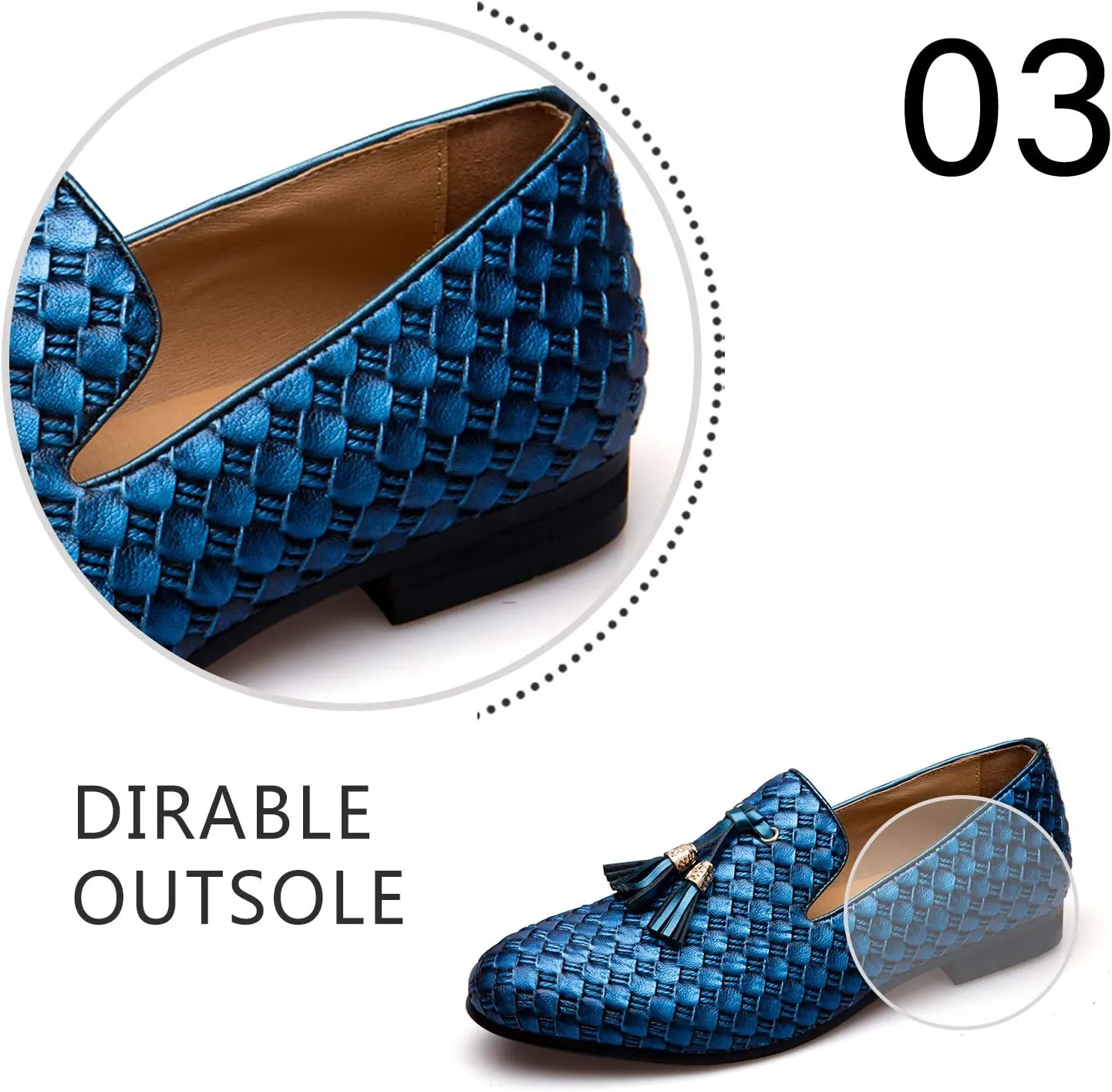 Men's Vintage Velvet Embroidery Noble Loafer Shoes Slip-on Loafer Smoking Slipper Tassel Loafer