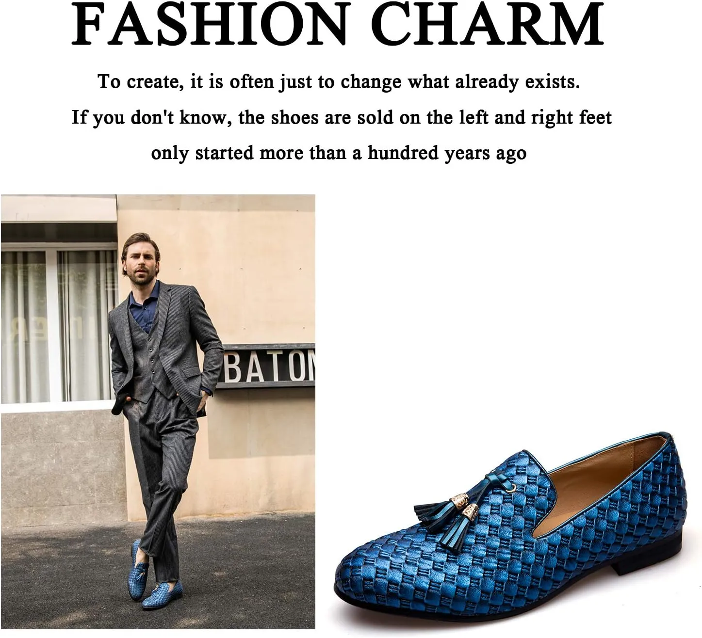 Men's Vintage Velvet Embroidery Noble Loafer Shoes Slip-on Loafer Smoking Slipper Tassel Loafer