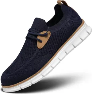 Men's Walking Boat Shoes Slip On Casual Loafers Non Slip Comfortable Lightweight Work Driving Shoes
