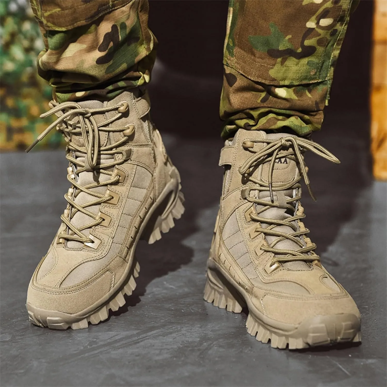 Men's Winter Fashion High Top Thick Sole Lace Up Hiking Shoes and Thick Sports Running Shoes Sneaker Rack for Men Men's Shoes