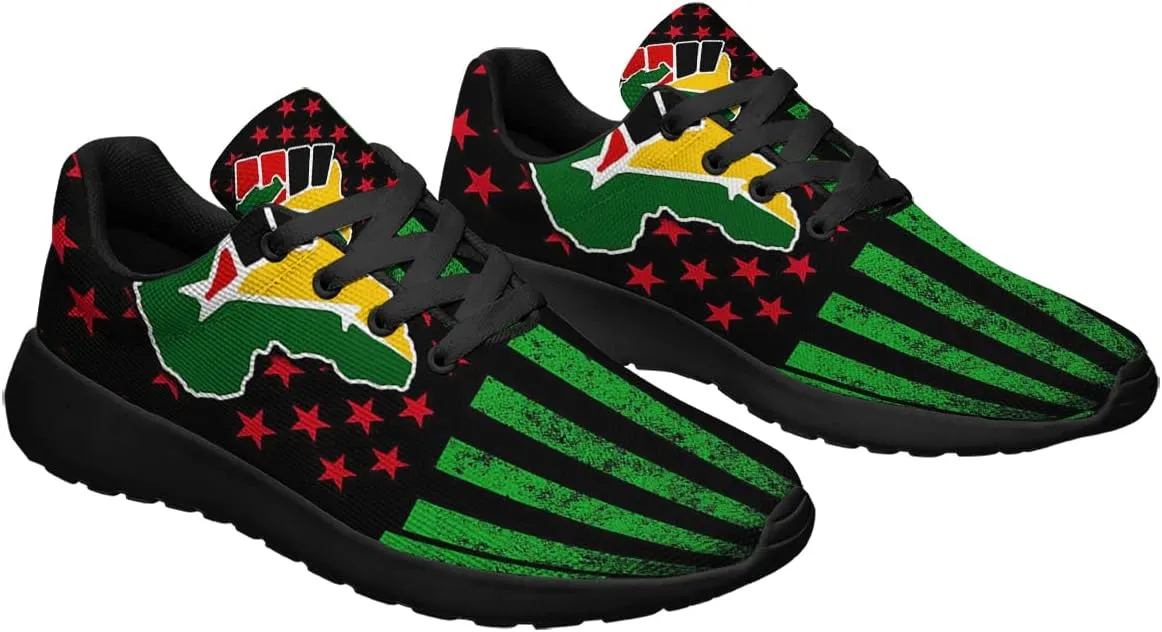Mens Womens Juneteenth 1865 Shoes,Juneteenth Freedom Athletic Running Tennis Sneakers Casual Black History Shoes