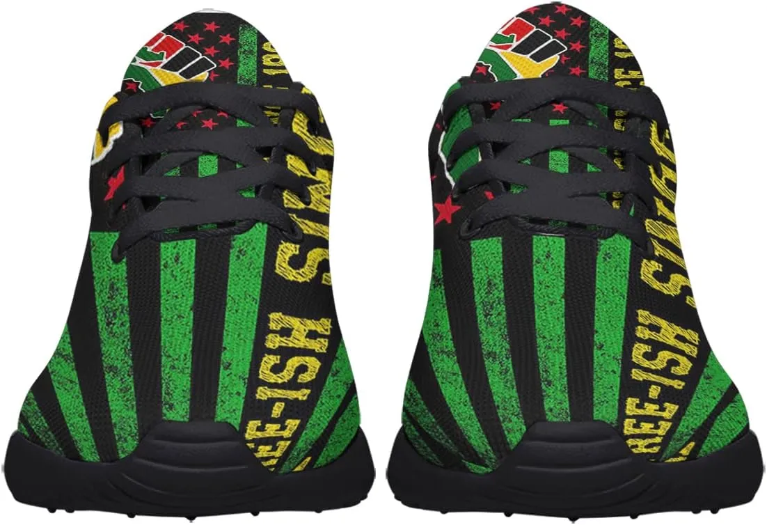 Mens Womens Juneteenth 1865 Shoes,Juneteenth Freedom Athletic Running Tennis Sneakers Casual Black History Shoes
