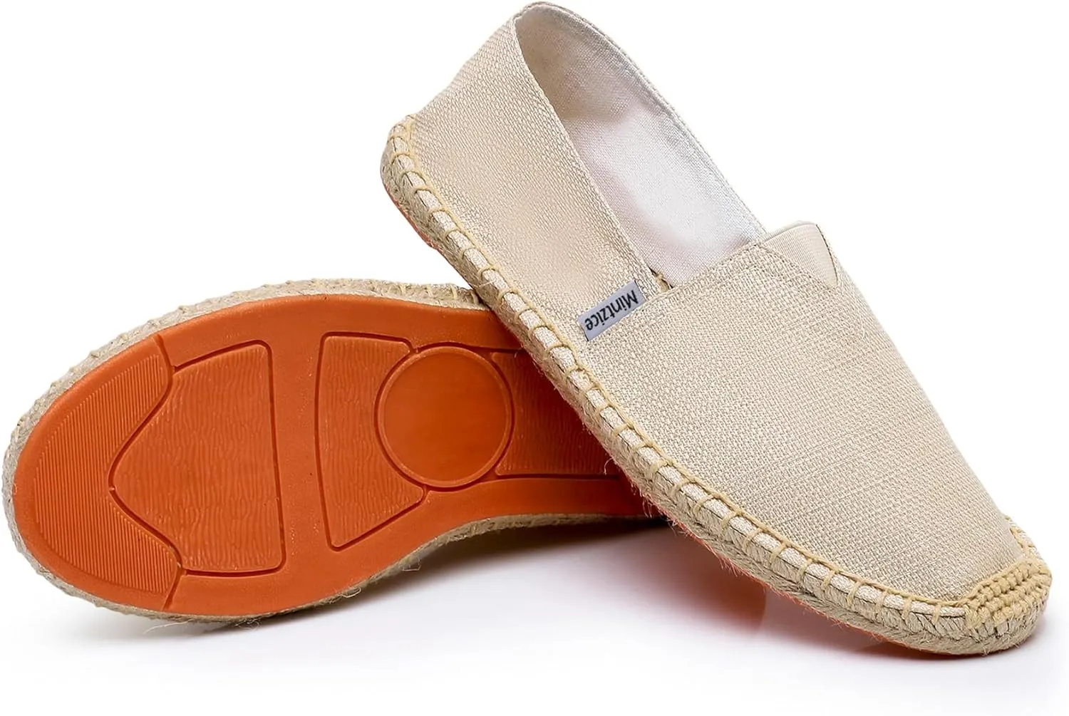 Mintzice Men's Solid Comfortable Slip on Canvas Espadrilles Flat