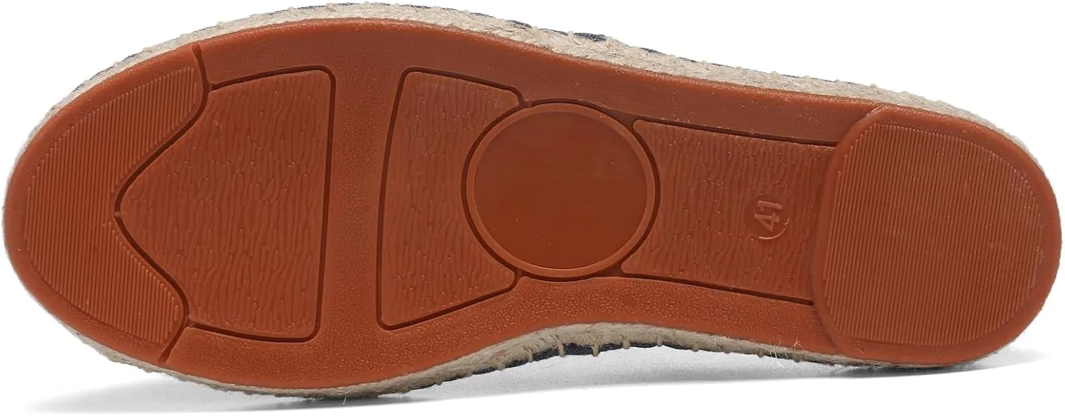 Mintzice Men's Solid Comfortable Slip on Canvas Espadrilles Flat