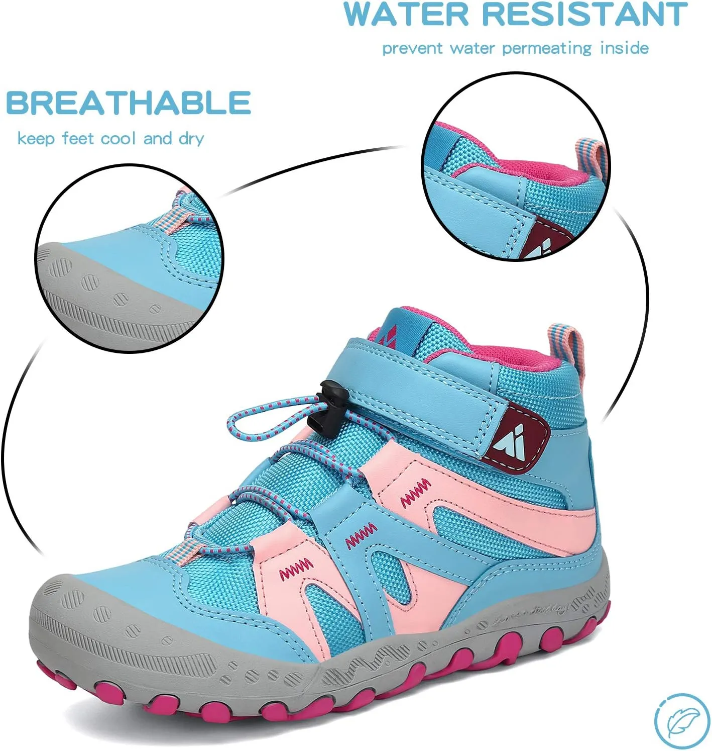 Mishansha unisex child Anti Collision Non Slip Sneaker Outdoor Trekking Hiking Shoe