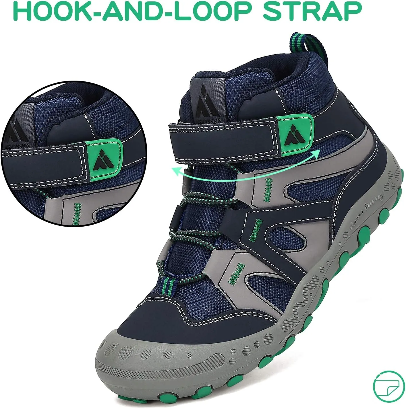 Mishansha unisex child Anti Collision Non Slip Sneaker Outdoor Trekking Hiking Shoe