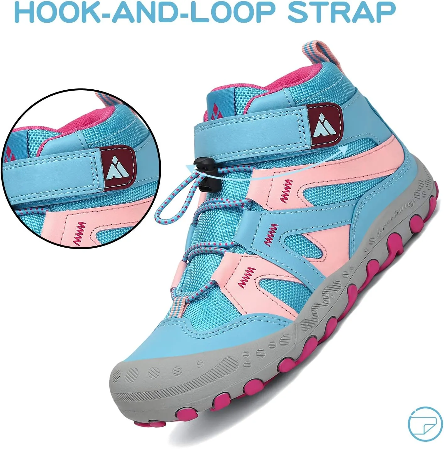Mishansha unisex child Anti Collision Non Slip Sneaker Outdoor Trekking Hiking Shoe