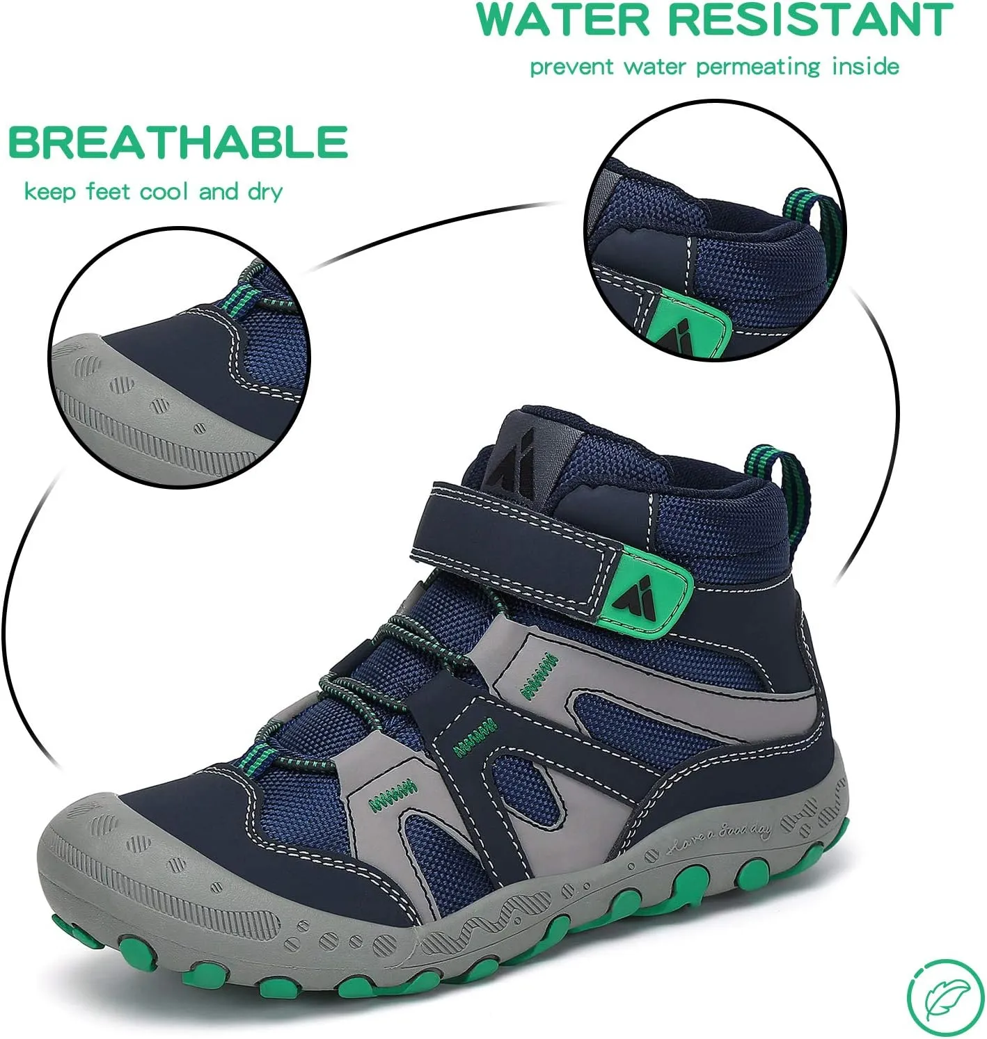 Mishansha unisex child Anti Collision Non Slip Sneaker Outdoor Trekking Hiking Shoe