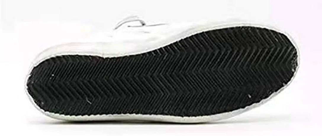 nesho Women's Trainers Sneakers Low Top Leather Casual Walking Shoes Slide