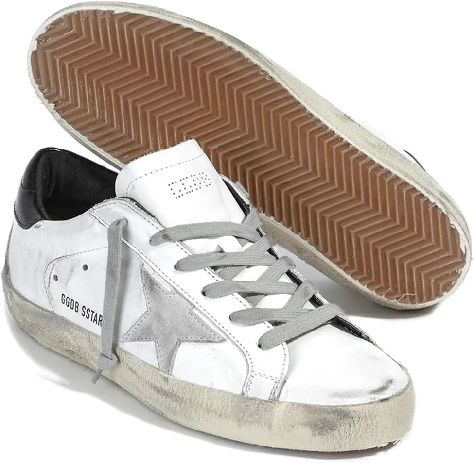 nesho Women's Trainers Sneakers Non-Slip Leather Casual Shoes Low Top Slide