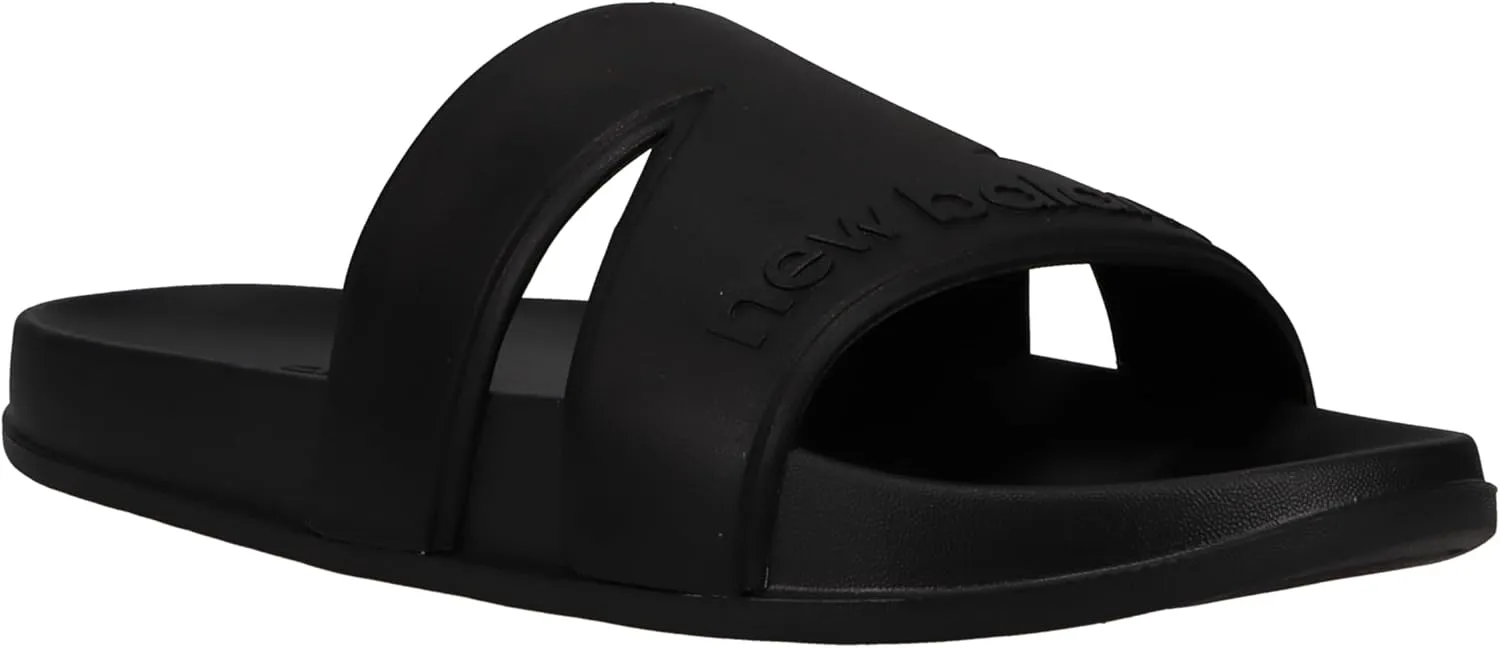 New Balance Men's Slide Sandal, Black, One Size