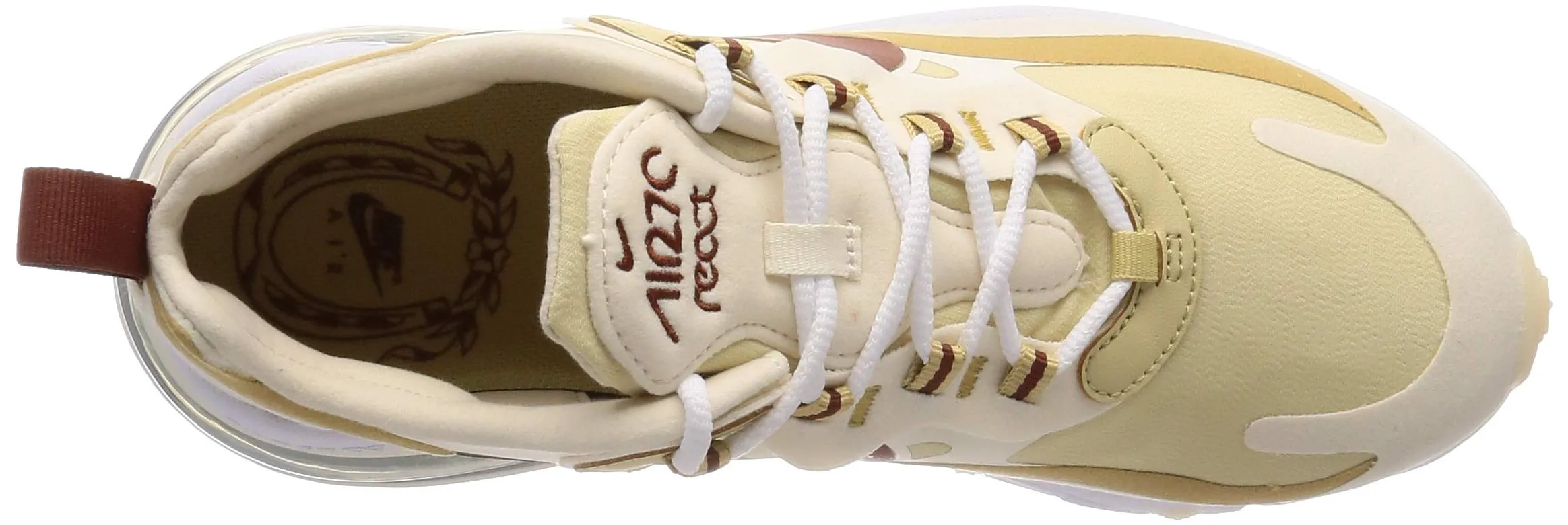 Nike Men's Running Shoe 7.5 Tan/White-dark Red