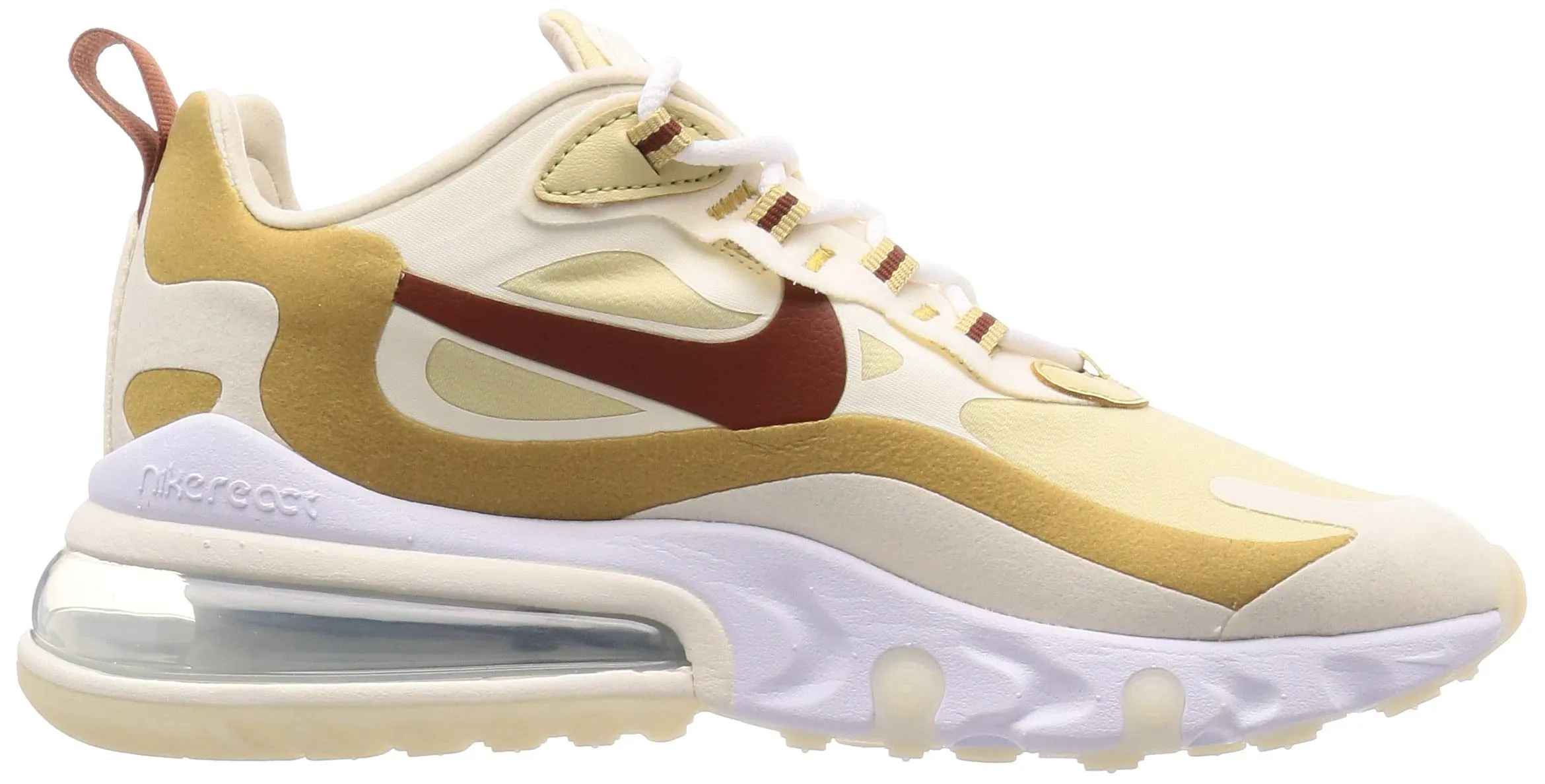 Nike Men's Running Shoe 7.5 Tan/White-dark Red