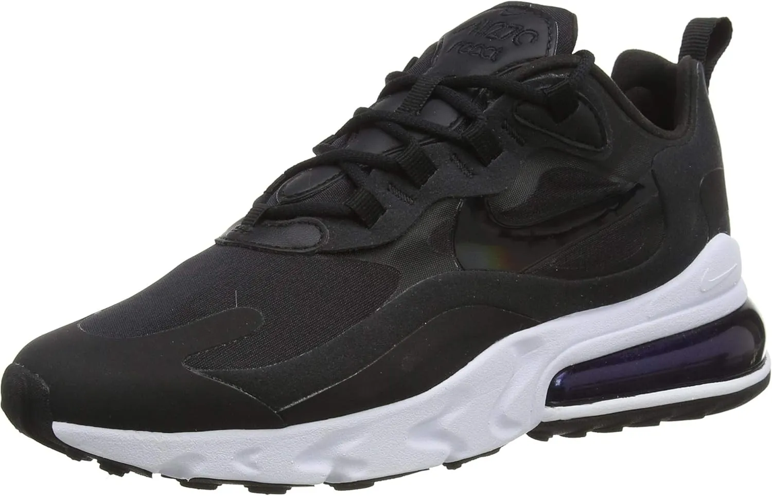 NIKE Women's Race Running Shoe, Black Black White, 5.5
