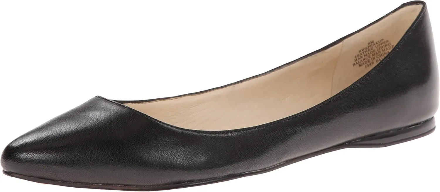 Nine West Women's Speakup Ballet Flat, Black, 8.5