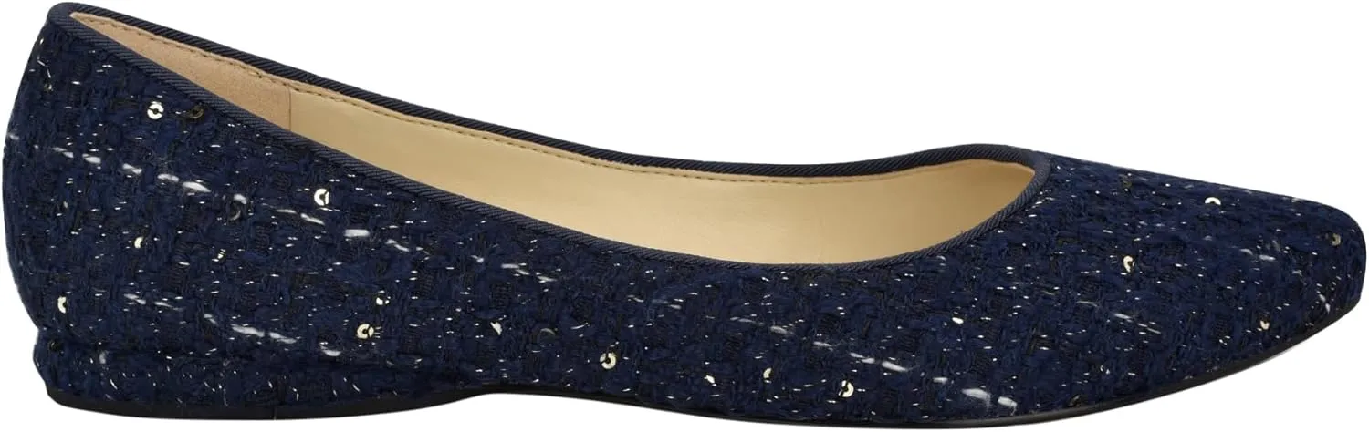 Nine West Women's Speakup Pointy Toe Slip-On Ballet Flat