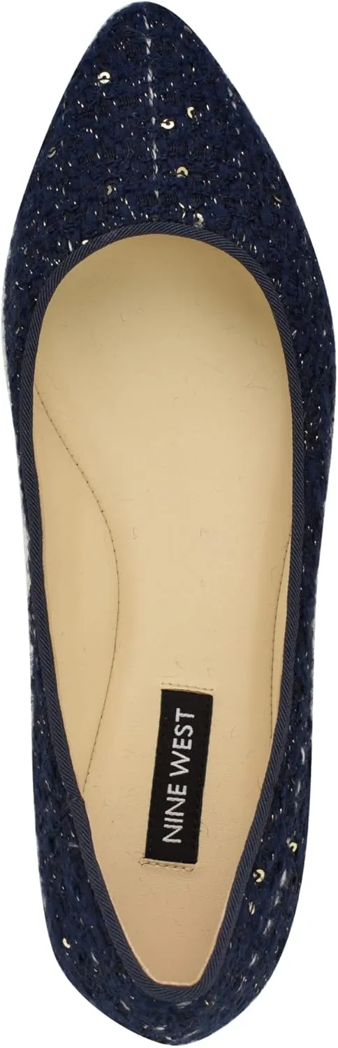 Nine West Women's Speakup Pointy Toe Slip-On Ballet Flat