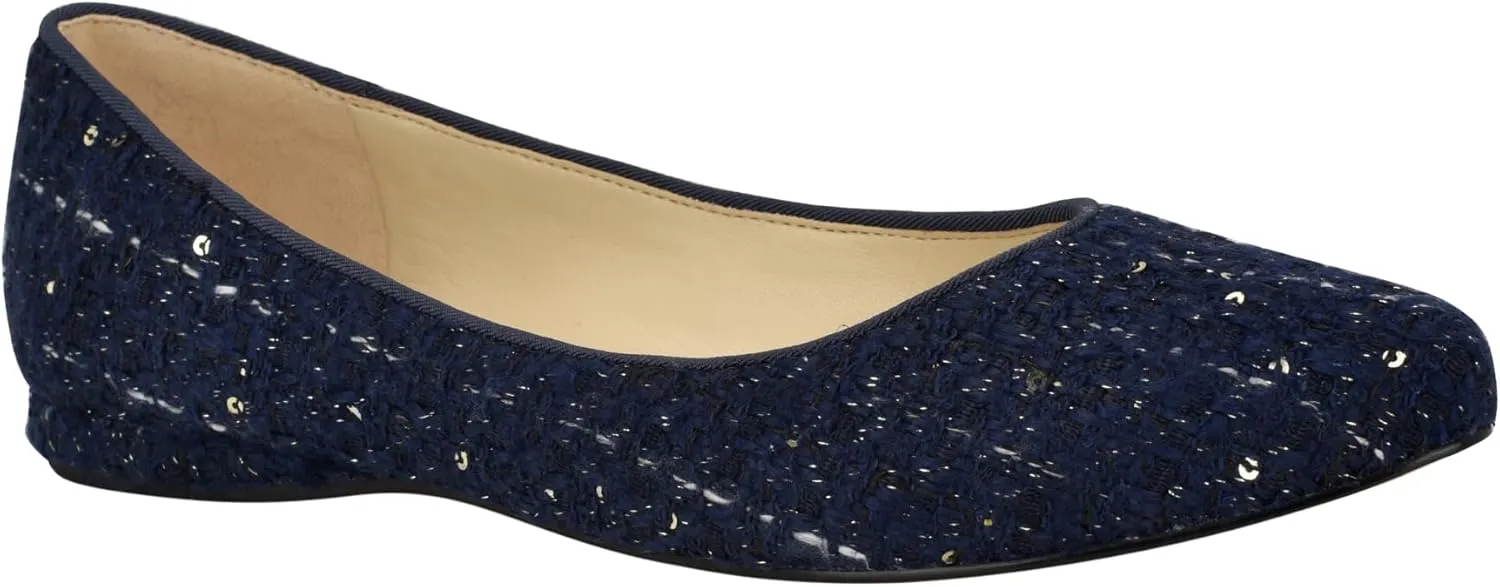 Nine West Women's Speakup Pointy Toe Slip-On Ballet Flat