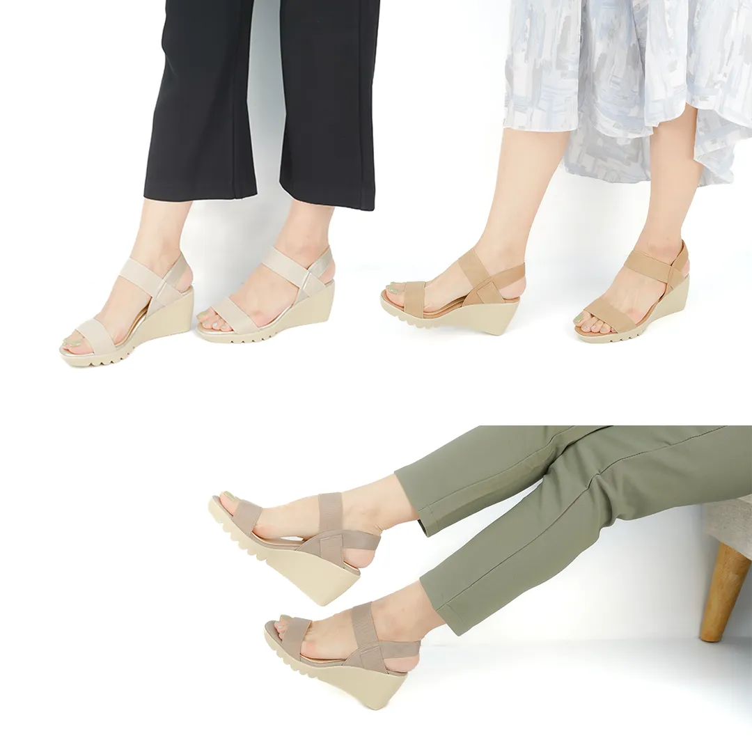 No.2045 Ankle Support Belt Wedge Sandal