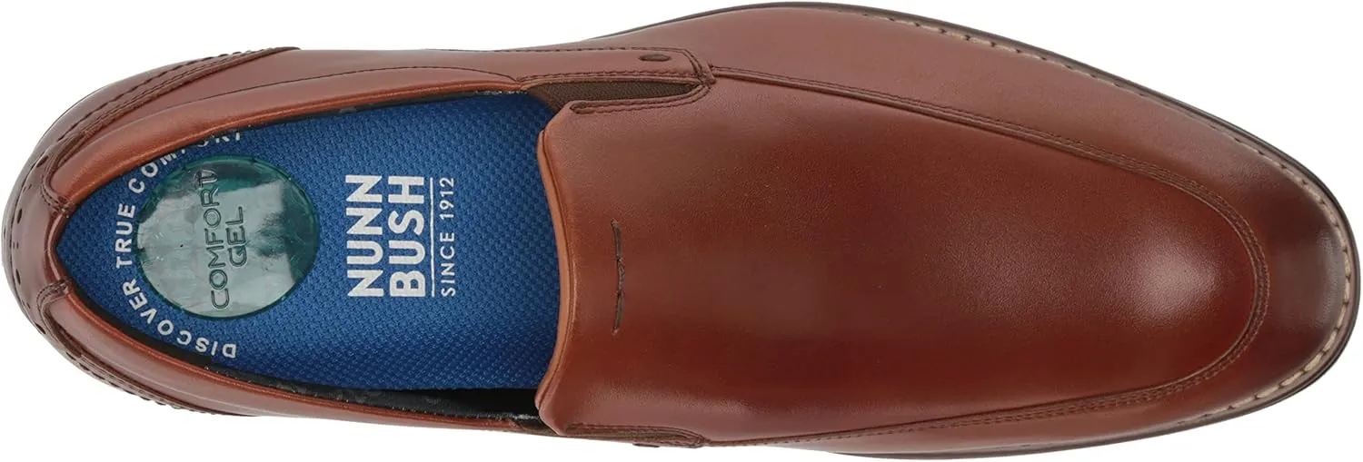 Nunn Bush Men's Centro Flex Moccasin Toe Slip on Venetian Loafer