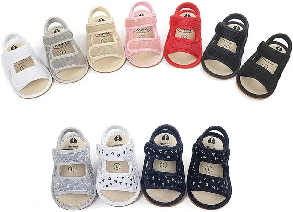 OAISNIT Baby Girls Boys Sandals Premium Breathable Anti-Slip Rubber Sole Infant Summer Outdoor Shoes Toddler First Walkers