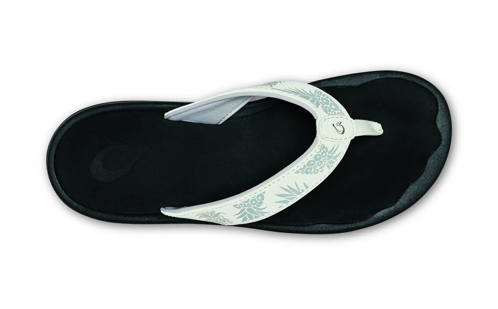OLUKAI Ohana Women's Beach Sandals, Quick-Dry Flip-Flop Slides, Water Resistant, Wet Grip Soles & Compression Molded Footbed 12 Bright White/Hua