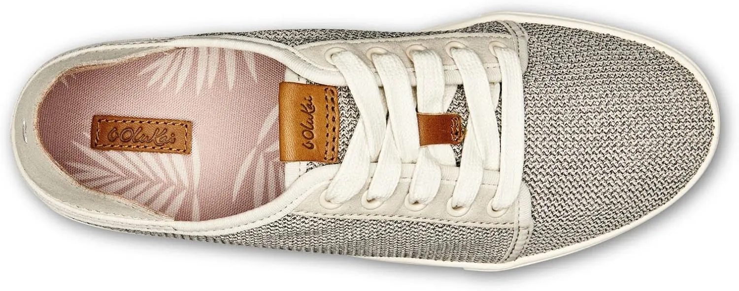OLUKAI Pehuea Li Women's Lace-Up Sneakers, Casual Everyday Shoes with Drop-in Heel, Lightweight & Breathable Mesh Design, All-Day Comfort & Support