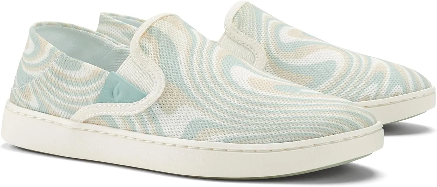 OLUKAI Pehuea Women's Slip On Sneakers, Casual Everyday Shoes with Easy On & Off Design, Breathable Mesh & Drop-in Heel, All-Day Comfort & Support