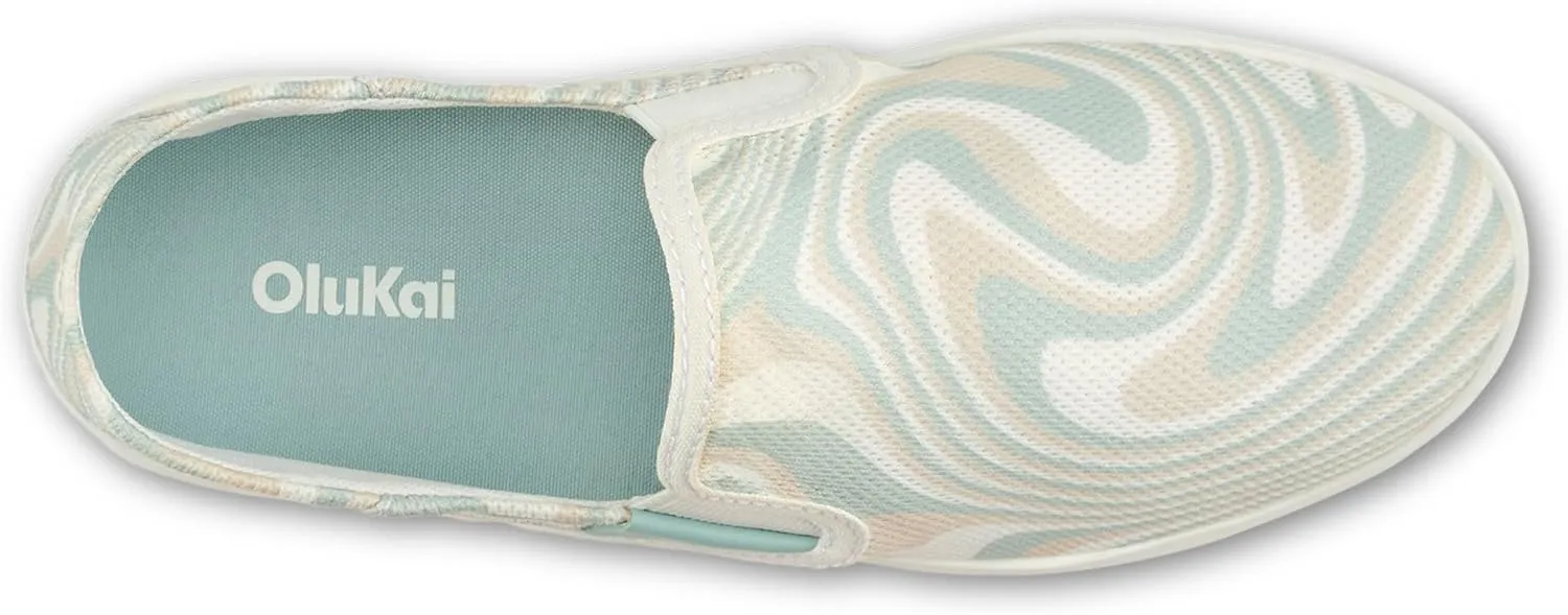 OLUKAI Pehuea Women's Slip On Sneakers, Casual Everyday Shoes with Easy On & Off Design, Breathable Mesh & Drop-in Heel, All-Day Comfort & Support
