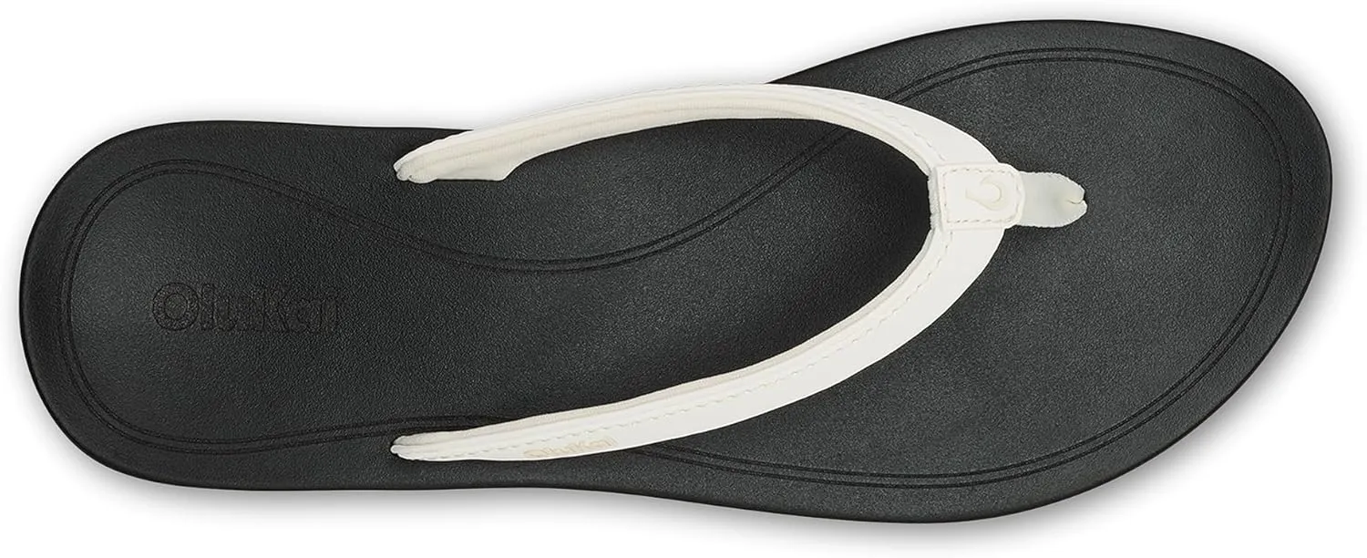 OLUKAI Uiki Women's Beach Sandal, Quick-Dry Flip-Flop Slides, Water Resistant, Wet Grip Soles & Compression Molded Footbed