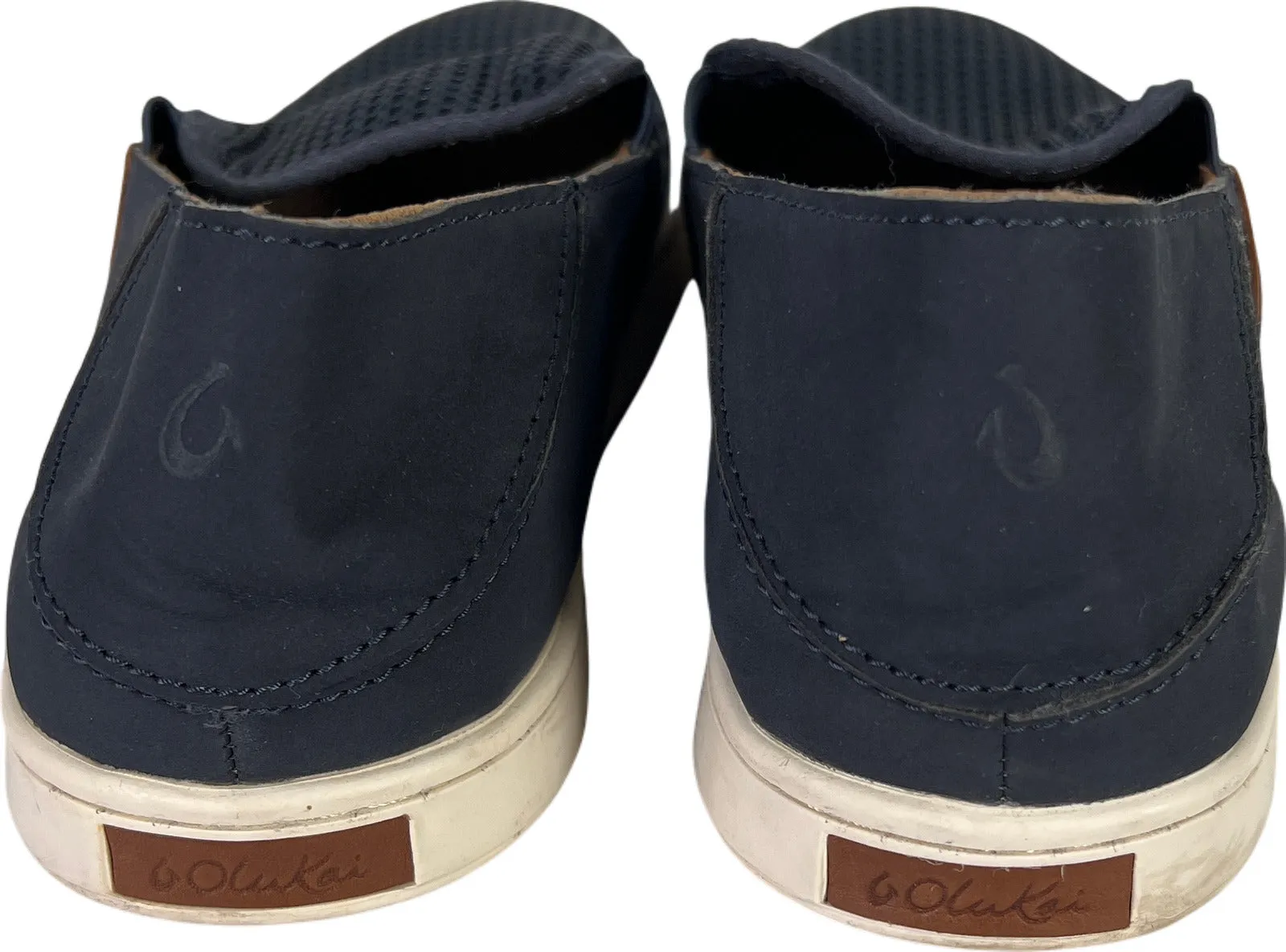 Olukai Women’s Blue Dede Pehuea Slip On Casual Loafer Shoes - 8.5