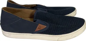 Olukai Women’s Blue Dede Pehuea Slip On Casual Loafer Shoes - 8.5