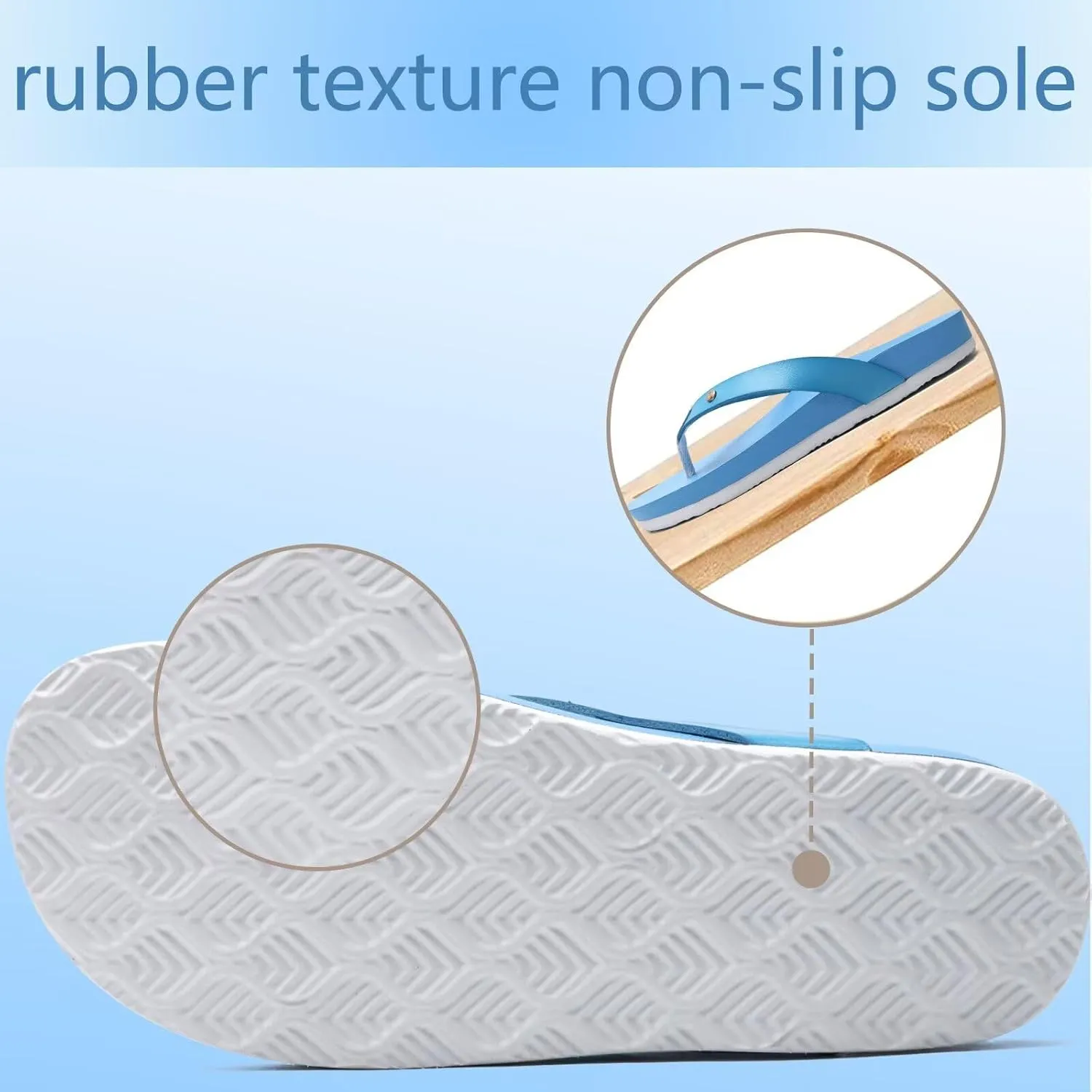 ONCAI Womens Flip Flops For Women Comfortable Leather Strap Yoga Mat Non-Slip Women's Thong Sandal Casual Summer Beach Slippers With Arch Support
