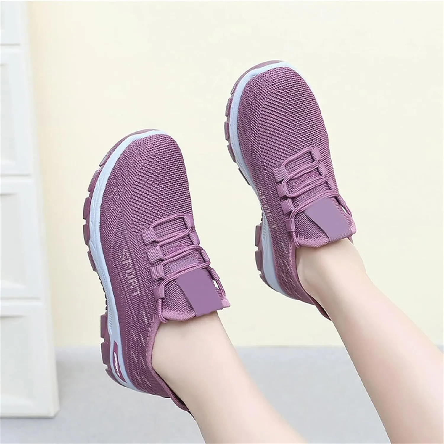 Ortho Shoes for Women Men Knitted Mesh Breathable Orthopedic Sneaker,Non Slip&Arch Support Soft-Soled Tennis Athletic Hiking Shoe,Lightweight Plantar Fasciitis Neuropathy Sneakers with Wide Toe Box
