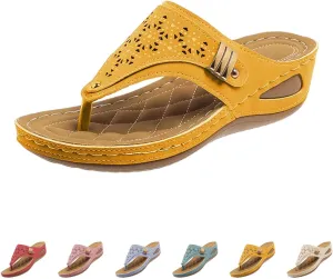 Orthopedic Sandals for Women 2025 Summer Casual Beach Vacation Shoes Trendy Comfortable Arch Support Sandal Womens House Shoe