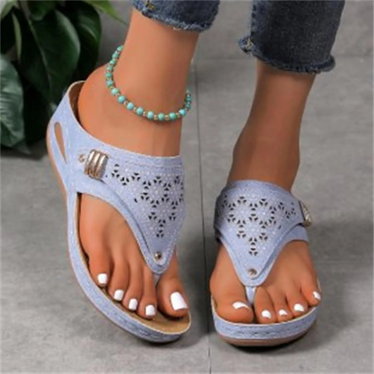 Orthopedic Sandals for Women 2025 Summer Casual Beach Vacation Shoes Trendy Comfortable Arch Support Sandal Womens House Shoe