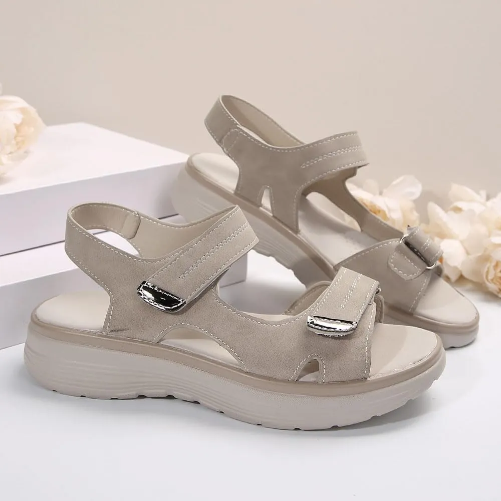 Orthopedic Sandals for Women CushionFoam Comfortable Walking Sandal Arch Support Wide Fit Womens Beach Sandals Hiking Sandals