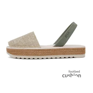 Paco Cushioned Sandal in Natural