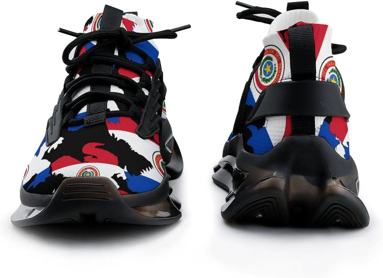 Paraguay Flag Crocodile Alligator Mens Running Shoes Breathable Sneakers Non-Slip Sports Walking Shoe