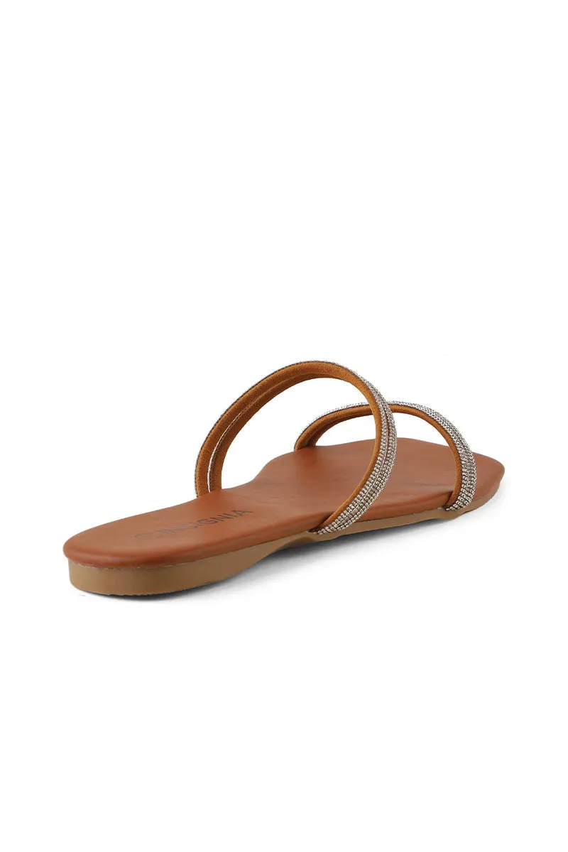 Party Wear Slip On I38433-Brown