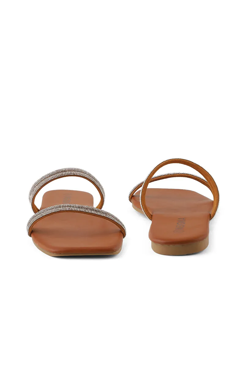 Party Wear Slip On I38433-Brown