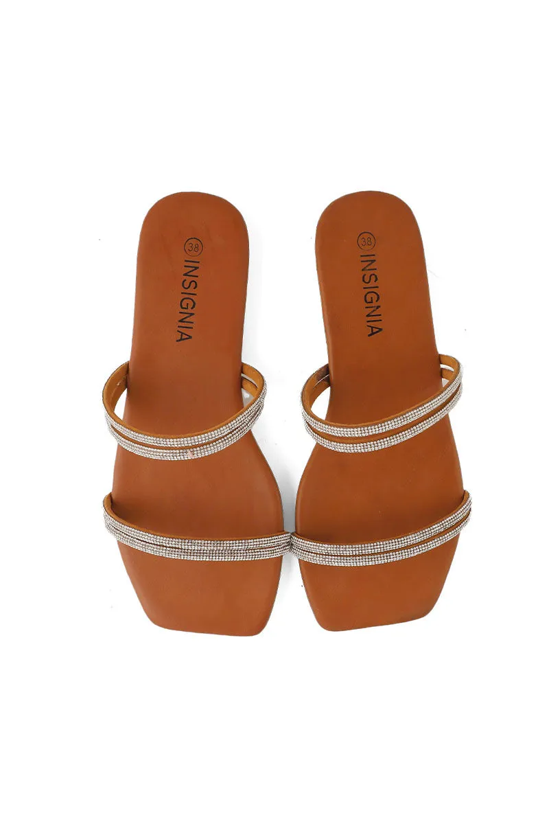 Party Wear Slip On I38433-Brown