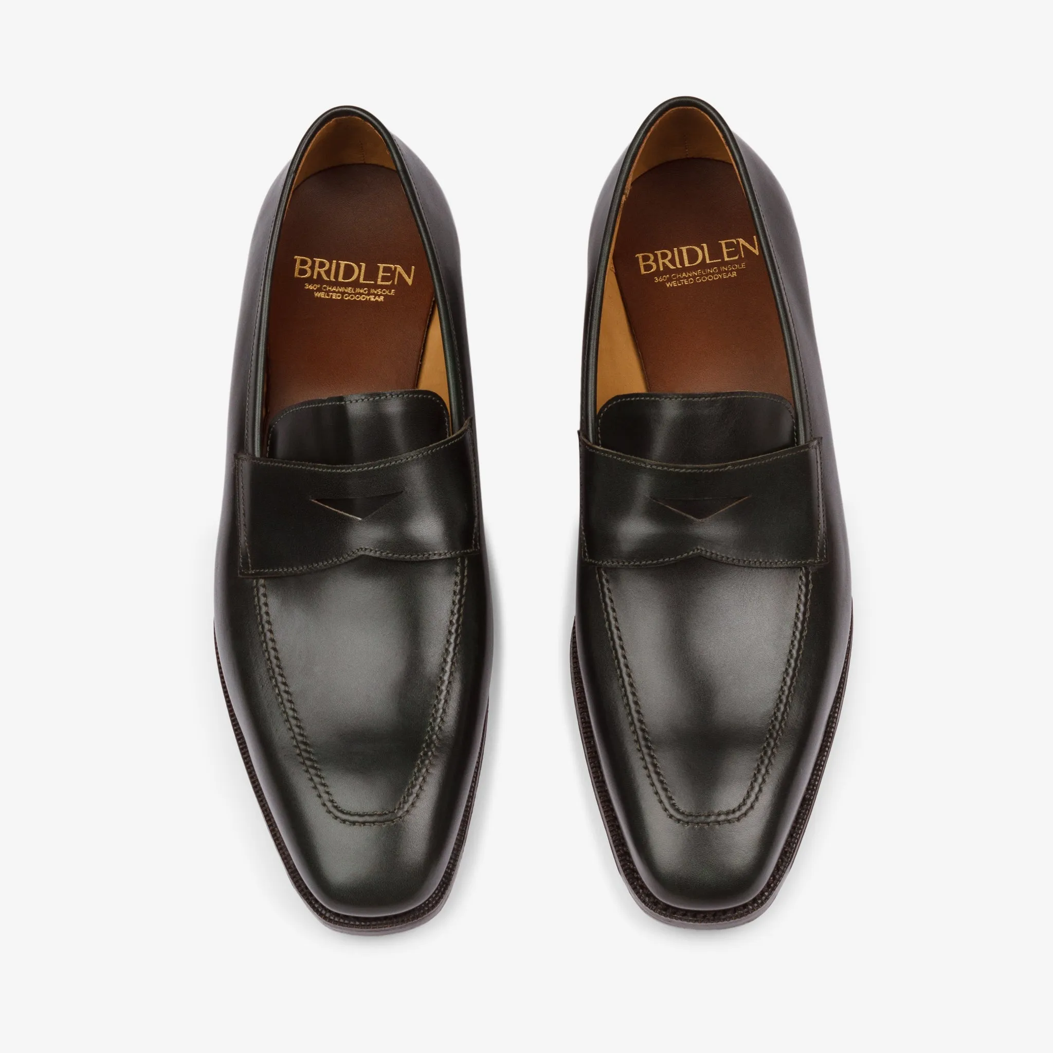 Penny Loafer - Green Museum calf - Deer Last