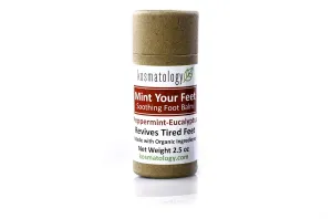 Peppermint Eucalyptus Foot Balm – Mint Your Feet | Solid Moisturizer for Dry Cracked Heels & Rough Feet | Organic, Non-Toxic, Cruelty-Free Foot Balm – 2.5 oz