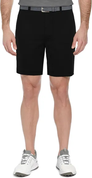 PGA TOUR Men's 8" Solid Performance Pull-on Golf Shorts with Stretch Waistband, Moisture-Wicking, Sun Protection