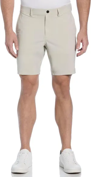PGA TOUR Men's 8" Solid Performance Pull-on Golf Shorts with Stretch Waistband, Moisture-Wicking, Sun Protection
