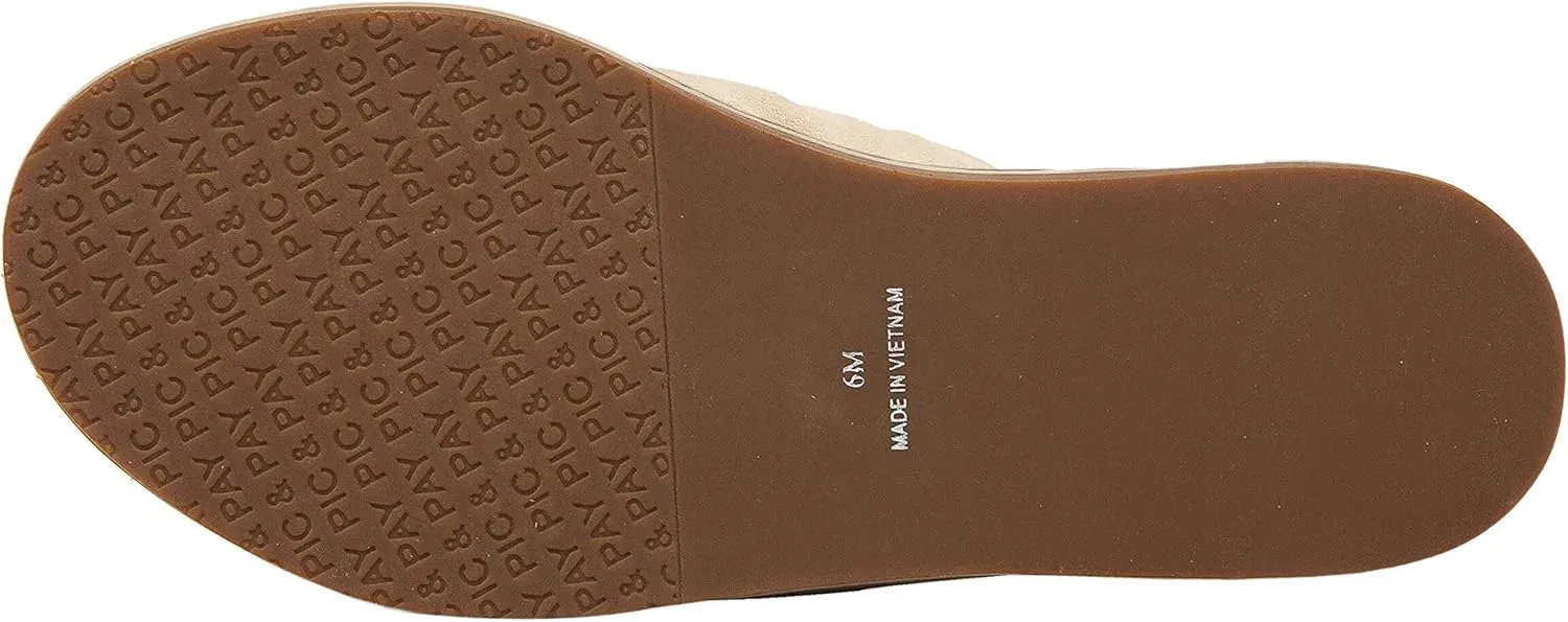 Pic & Pay - Cadie - Slip On Flat Suede Sandal with Knotted Upper