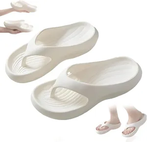 Pillow Arch Support Flip Flops For Women,Beach Flip Flops Women,Pillow Soft with Non-Slip Sole Beach Walking Shoes