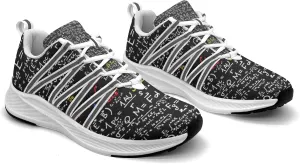 Pitovozu Black Math Calculus Equations Sneaker Women Athletic Shoes Personalited Running Shoes Comfortable Sports Sneaker